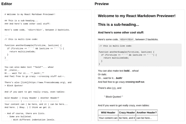 مشروع معاينة Markdown